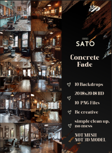 SATO - Concrete Fade backdrops (UNPACK)