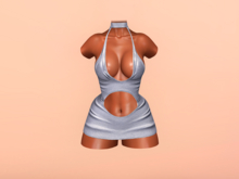 [Burguesinha] DRESS-DOLL-UNDRES-SOLID-GRAY
