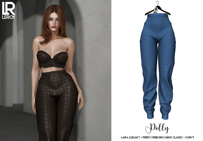 LEROY - Polly Pants - Blue