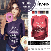Valentine's Day - Singletine's Sweater Fatpack - Q-Tees by Manikin - Updated with LaraX