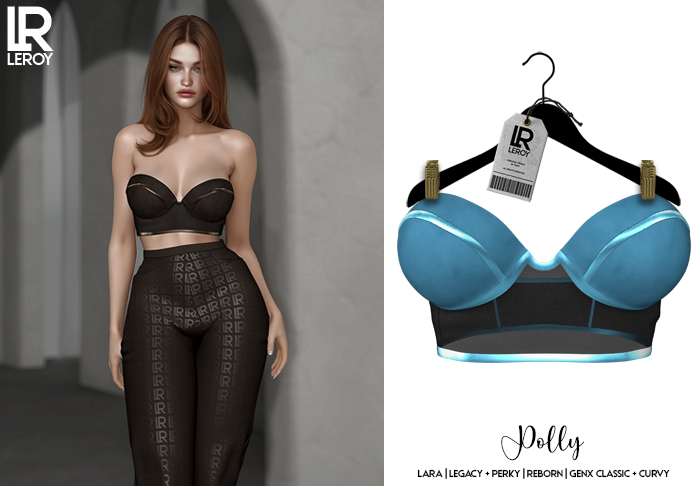 LEROY - Polly Cropped - Blue Light