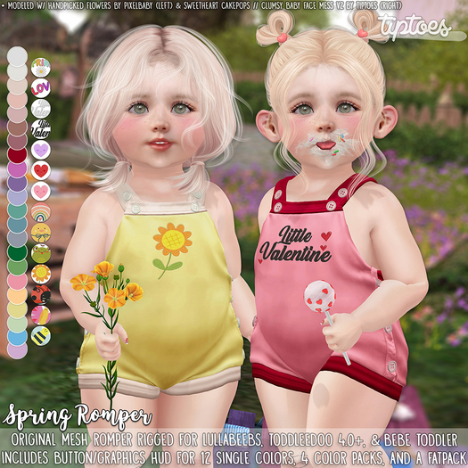 . tiptoes - Spring Romper - Demo