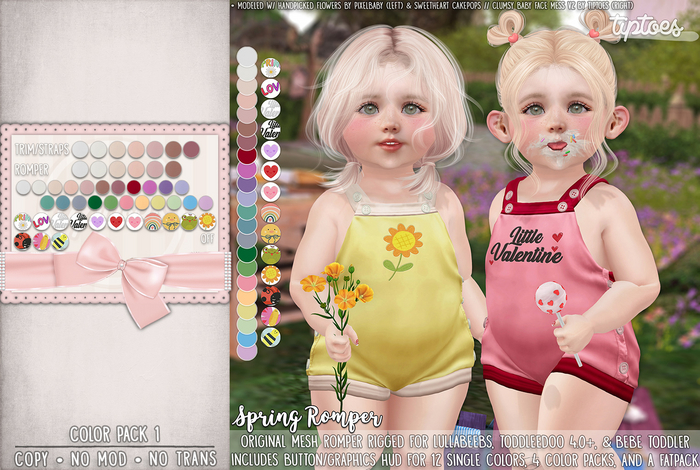 . tiptoes - Spring Romper - Color Pack 1