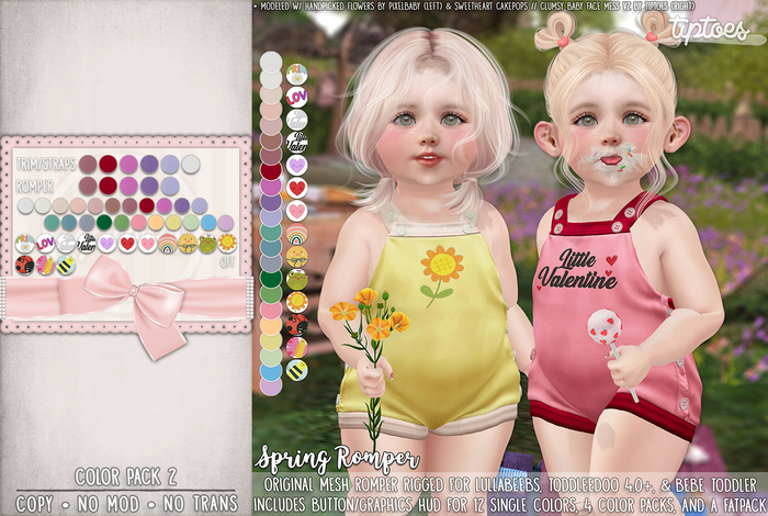 . tiptoes - Spring Romper - Color Pack 2