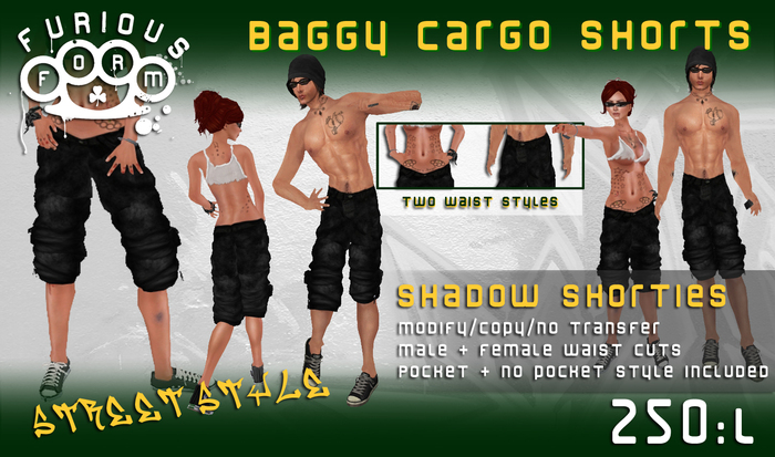 !-//FF//- Shadow Baggies SHORTS (xstreet)