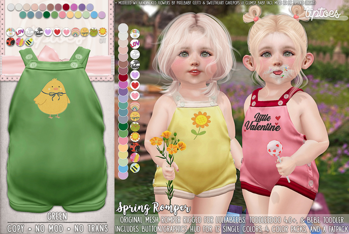 . tiptoes - Spring Romper - Green