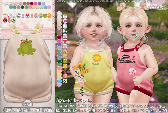 . tiptoes - Spring Romper - Cream