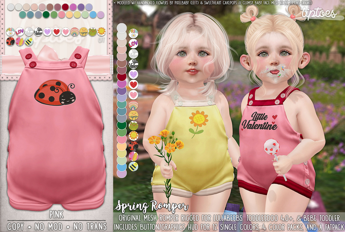 . tiptoes - Spring Romper - Pink