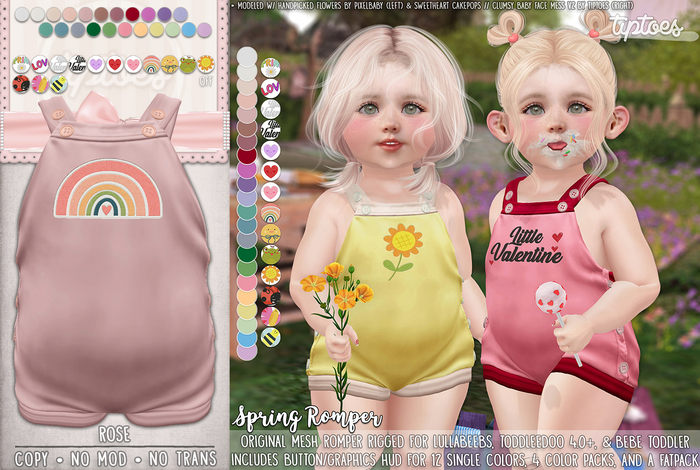 . tiptoes - Spring Romper - Rose