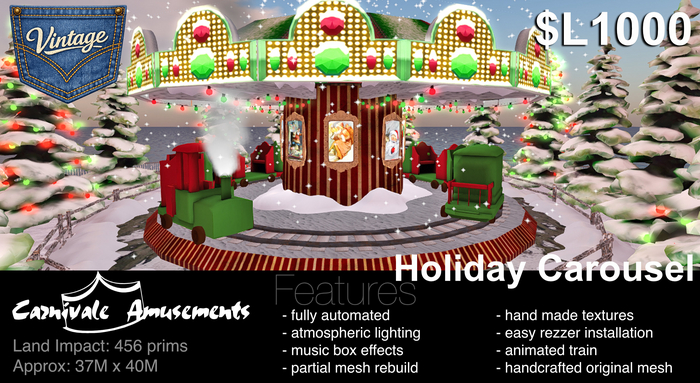 Holiday Express Carousel - Christmas Ride