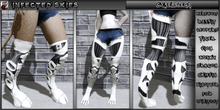 *IS* Cyber Legs Furry Female Black & White   