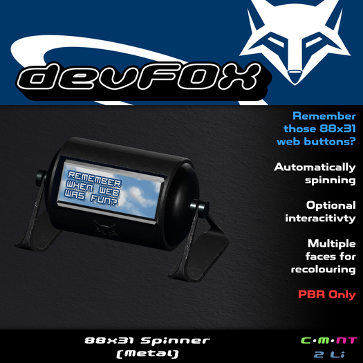 [devFOX] 88x31 Spinner (Metal)