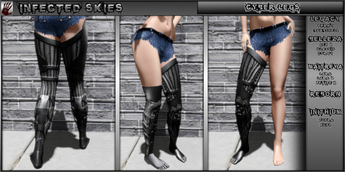 *IS* Cyber Legs Female Jet 