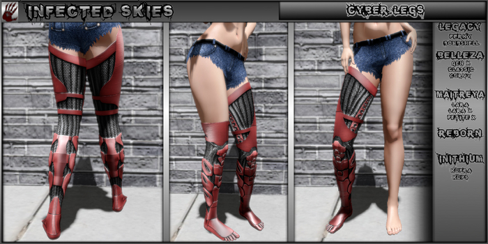 *IS* Cyber Legs Female Red 
