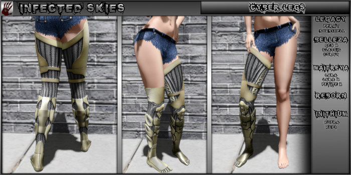 *IS* Cyber Legs Female Gold  
