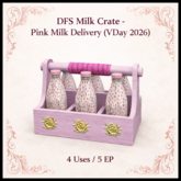 DFS Milk Crate - Pink Milk Delivery (VDay 2026) - ACTUAL ITEM
