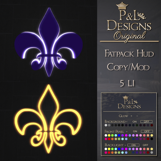 [P&L] - Neon Backlight - Fleur de Lis