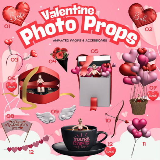 06 Box Of Chocolates RARE - Valentine Photo Props - Fanshii