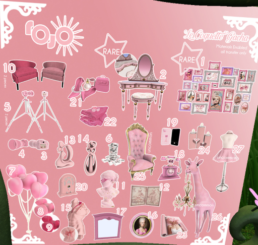 2. Rojo . Le Coquette . Vanity Table 4 Li . animated . RARE