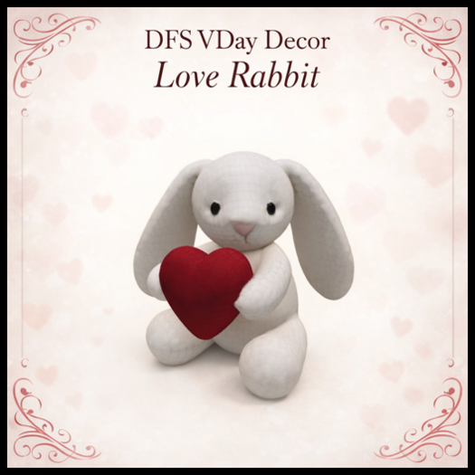 DFS VDAY Decor Love Rabbit - ACTUAL ITEM