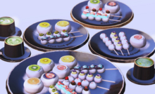 ADD/andika {Velvet Dusk}Neon-colored Dango Match Dispenser Set