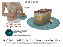 KraftWork + Really Needy Petit Bloom Consumable Cakes . LF F