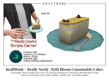 KraftWork + Really Needy Petit Bloom Consumable Cakes . LC M