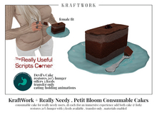 KraftWork + Really Needy Petit Bloom Consumable Cakes . DC F