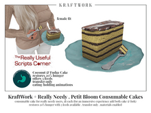 KraftWork + Really Needy Petit Bloom Consumable Cakes . CF F