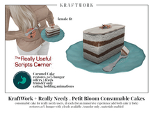 KraftWork + Really Needy Petit Bloom Consumable Cakes . CC F