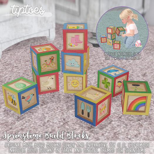 . tiptoes - Springtime Build Blocks