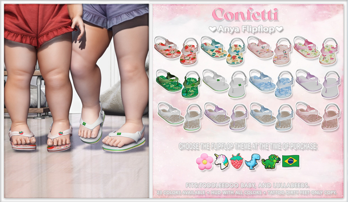 Confetti. Anya Flipflop - FATPACK