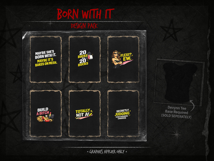 Atomic Doll – Devynn Tee: Born With It Design Pack