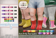 . tiptoes - Rain Boots - Color Pack 3