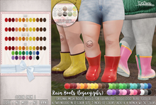 . tiptoes - Rain Boots - Color Pack 1