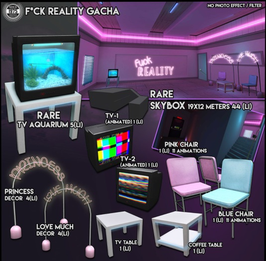 Since1975]F*ck Reality-Aquarium&table RARE