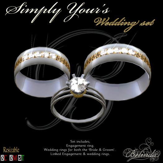 Simply Yours - Wedding Rings Set 