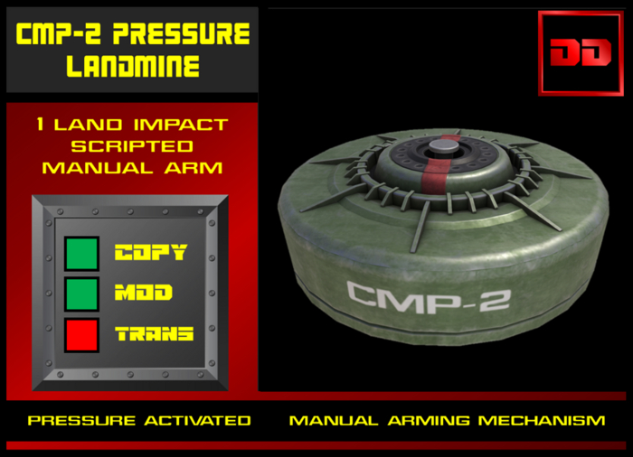 CMP-2 Pressure Activated Landmine [Safety Arm] [C/M] [Scripted]