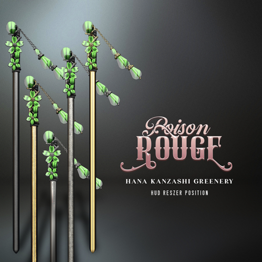 POISON ROUGE Hana kanzashI Greenery