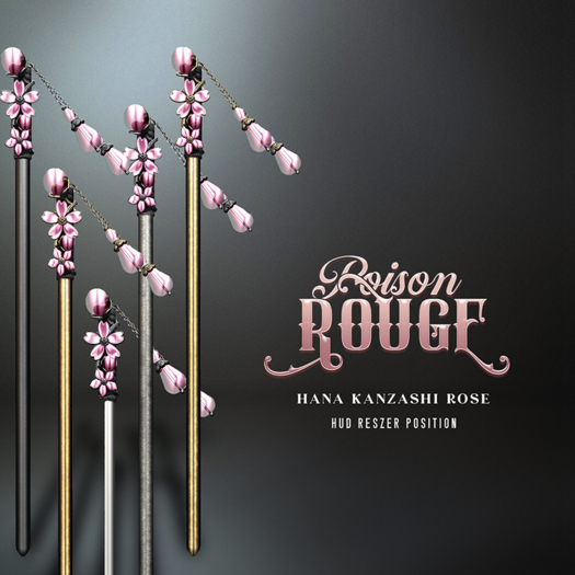 POISON ROUGE Hana kanzashI Rose