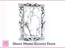 Ornate Marble Elegance Frame – Baroque Wall Decor
