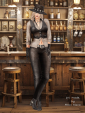 Meva Harper BROWN LEATHER SET + ADDONS + BEIGE BLOUSE - ORIGINAL