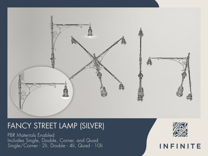 Infinite - Fancy Street Lamp (Silver)
