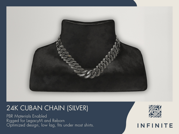 Infinite - 24k Cuban Chain (Silver)