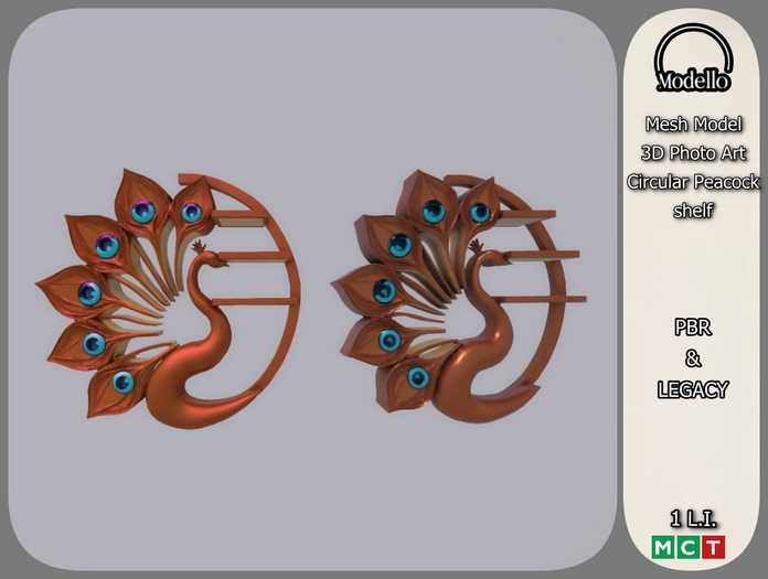 Peacock shelf 