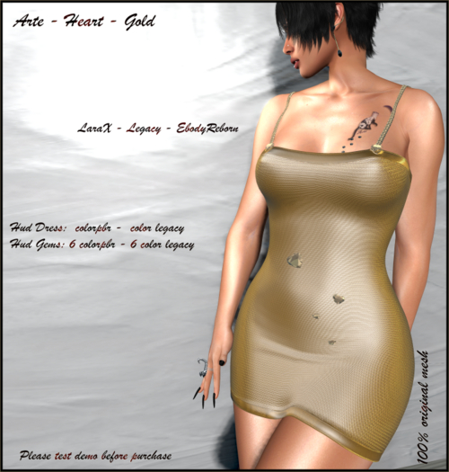 Arte - Heart - Gold