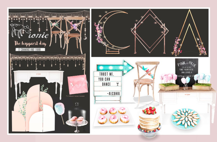 15 ionic : Cotton candy Table