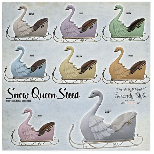 Serenity Style- Snow Queen Sled Blue