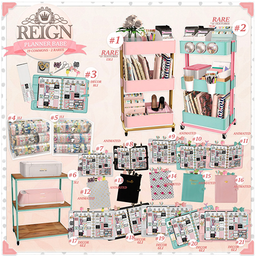REIGN.- ACRYLIC WASHI ORGANIZER #5