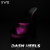 YVS DASH CHUNKY HEELS MAGENTA